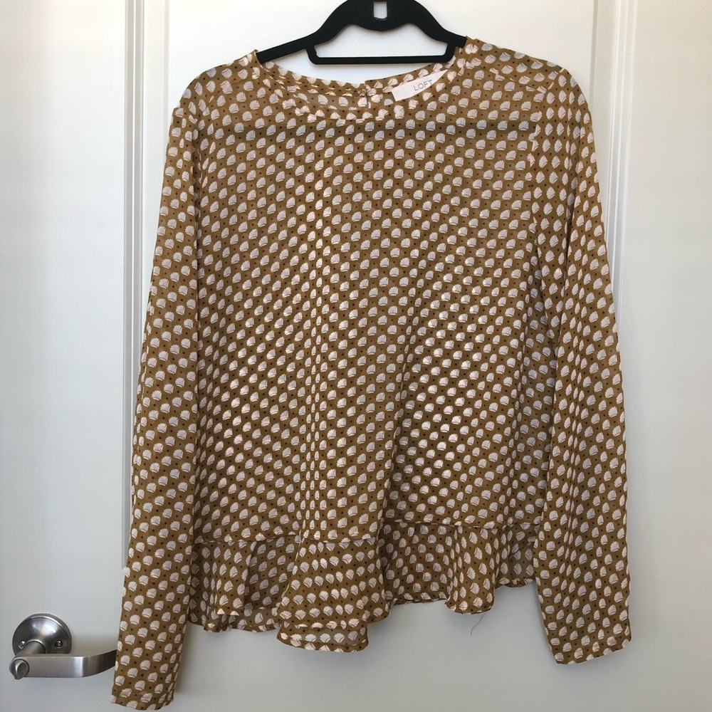 Loft Peplum Top